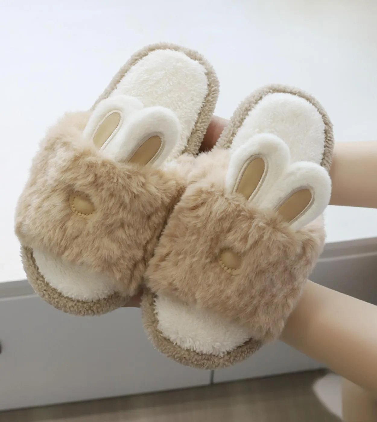 2022 Peluche Scivoli pelosi Camera da letto Scarpe soffici Pantofole con plateau spesso Donna Casa Inverno Caldo Pavimento Infra