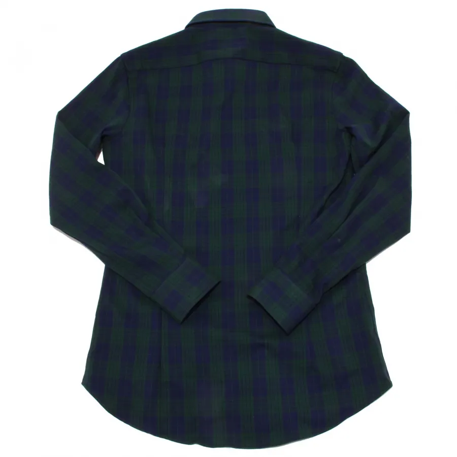 3321O camicia MINIMAL verde/blu camicie uomo shirt men