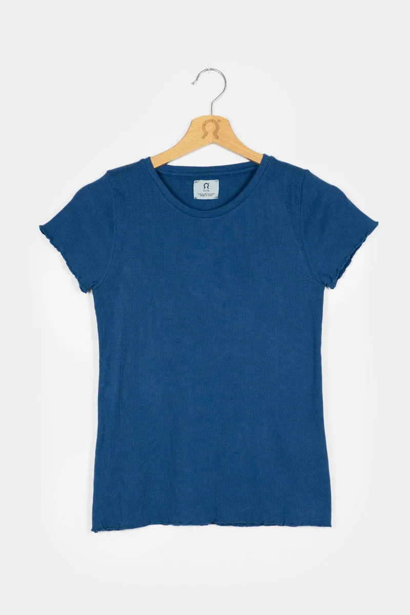            ARTEMISIA T-shirt Donna Cotone Rigenerato Costina  