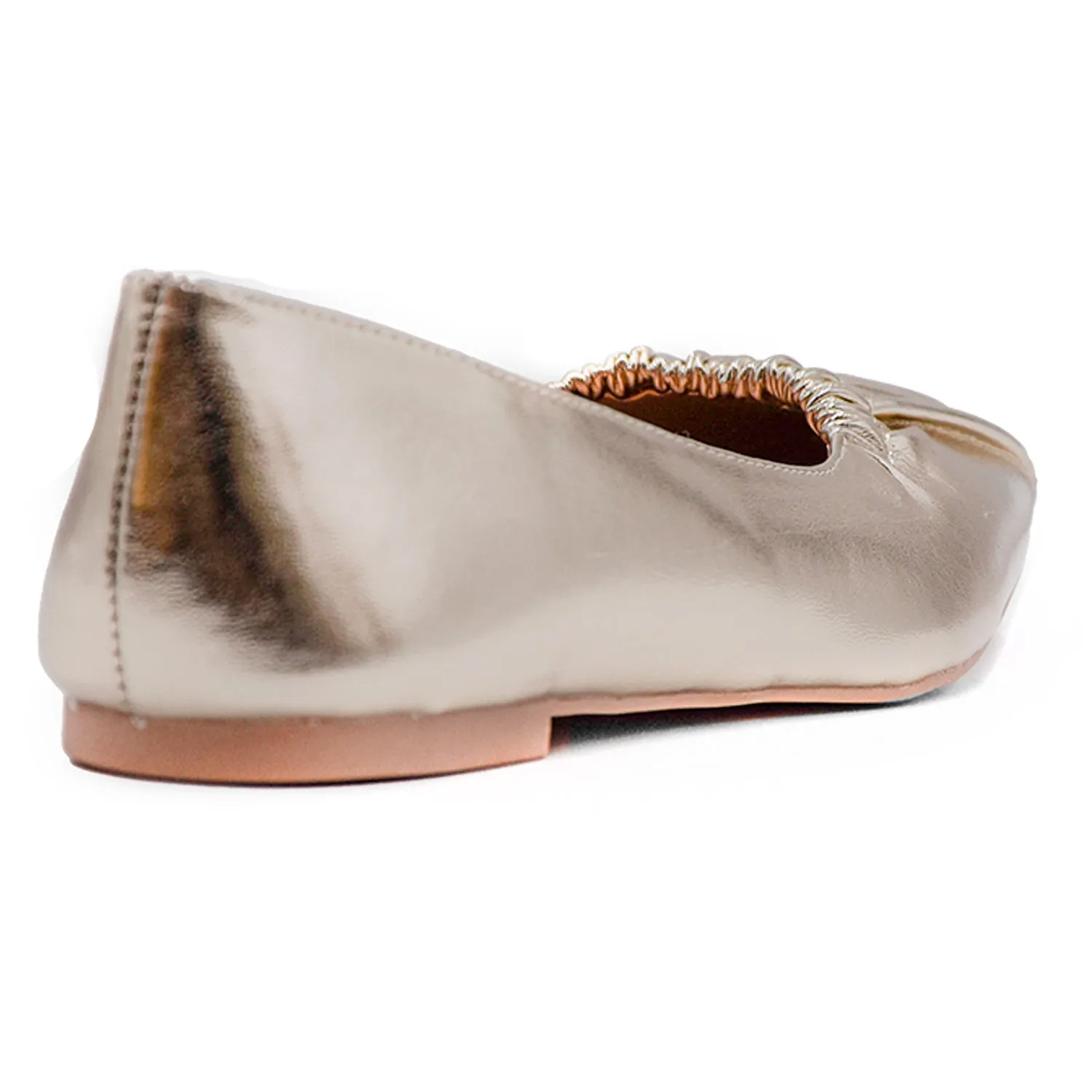 Ballerina Steve Madden Quaint Oro Donna Ecopelle E Punta Quadrata