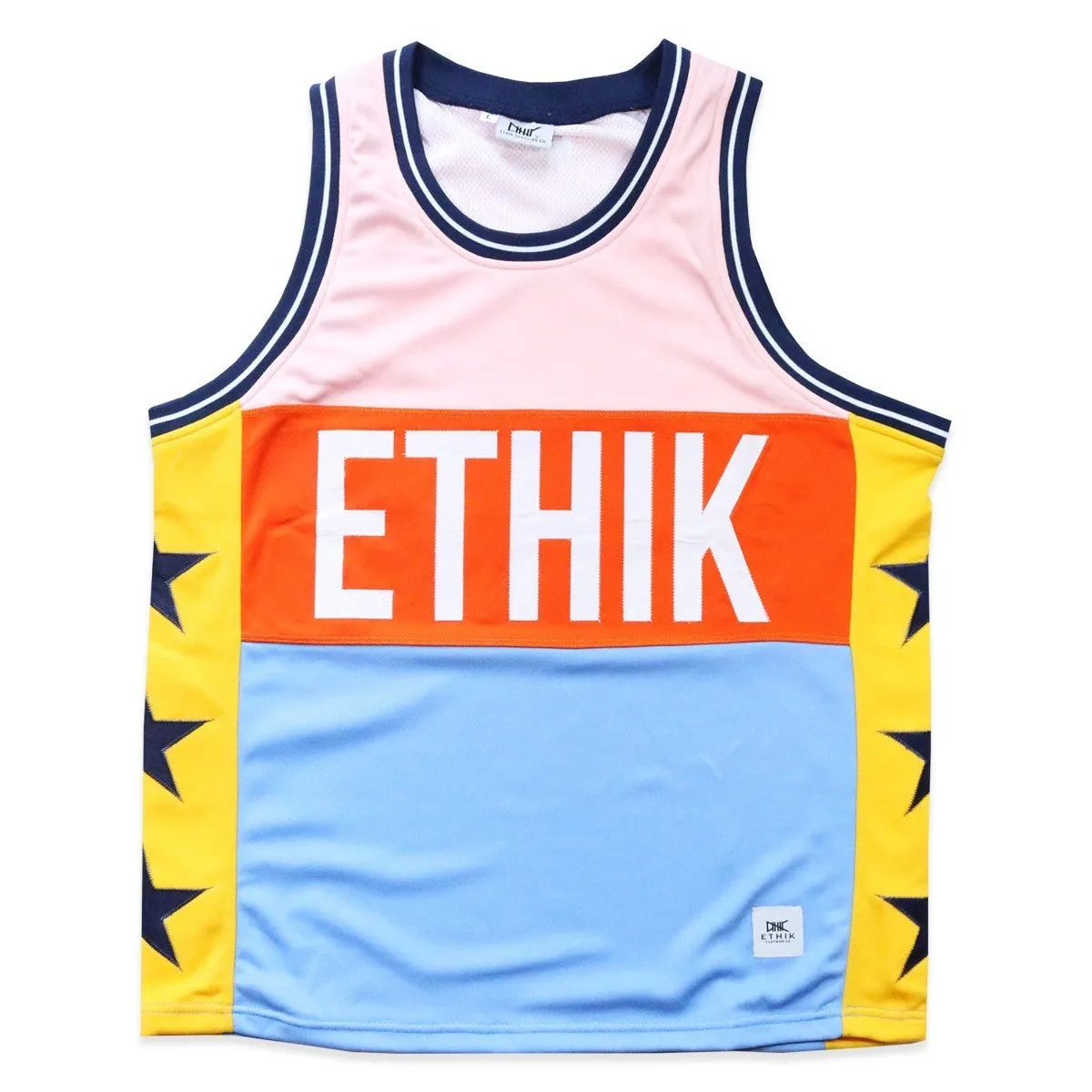 Canotta Tipo Basket Uomo Blockstar Jersey Rosa/multi