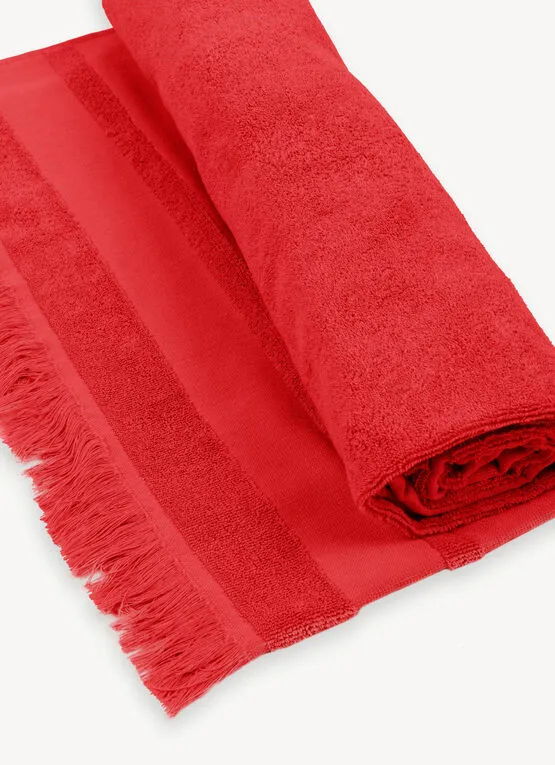 Colmar Terry Beach Towel / Red
