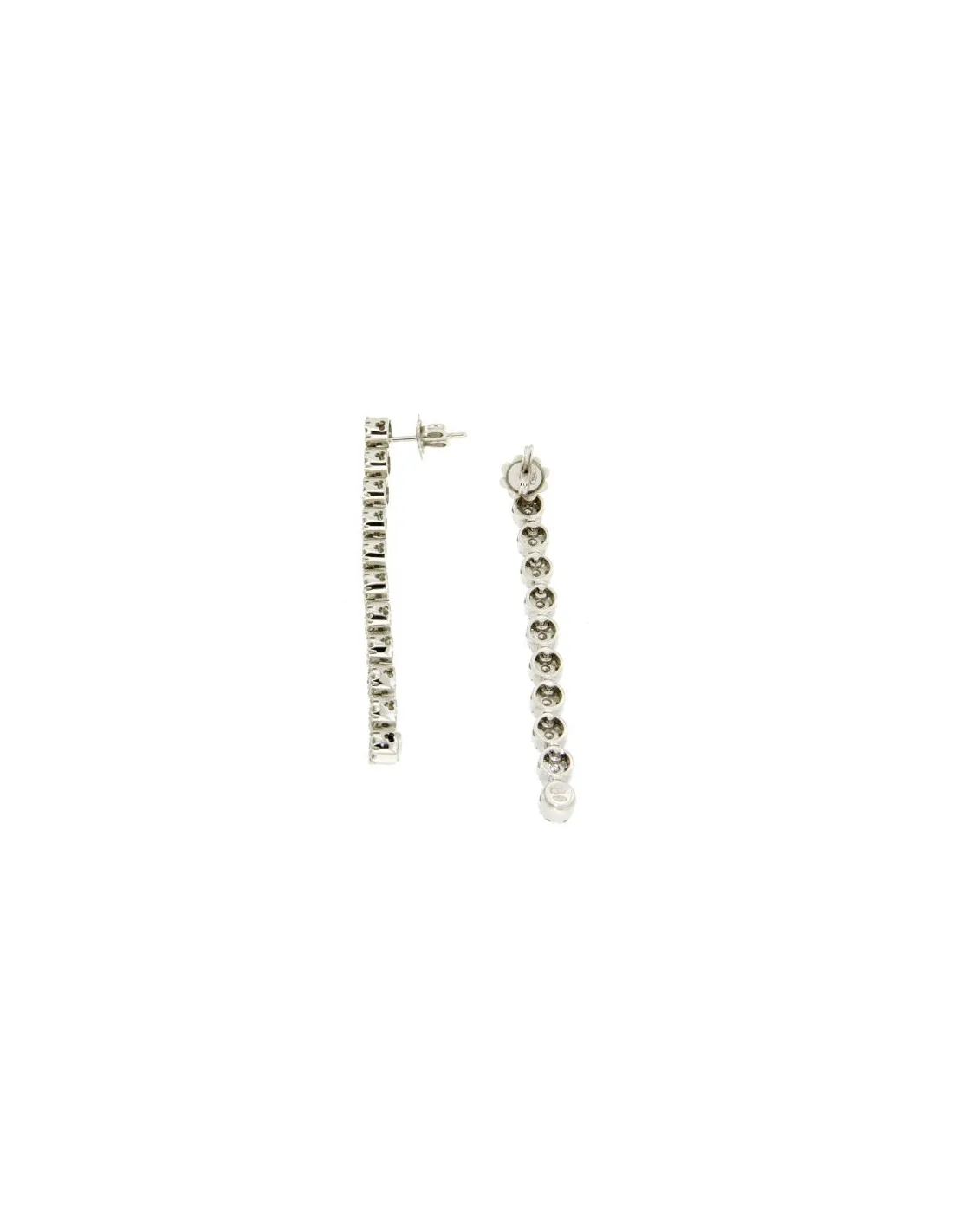 DAMIANI CRISTAL orecchini in oro bianco e diamanti ct 1.54 H IF
