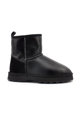 EMU Sharky Mini Town Stivaletto Pelo Donna Black W12637