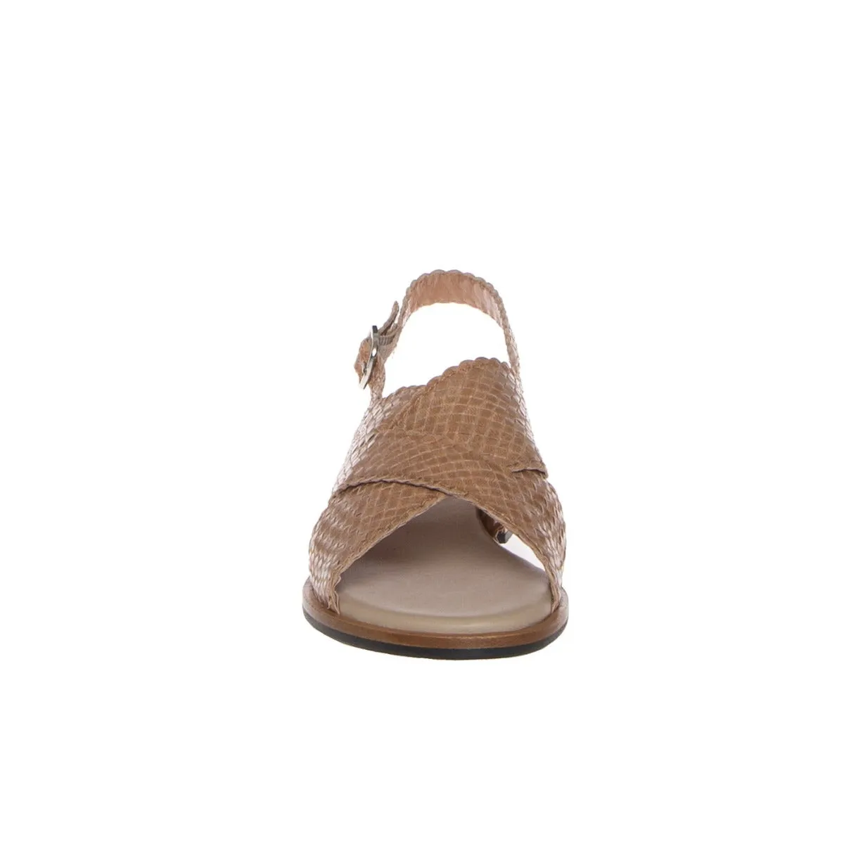 FRAU SANDALO DONNA 86B3 PELLE INTRECCIO TAUPE  