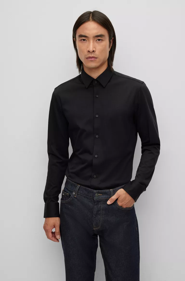 Hugo Boss  ---------    ------------BOSS Camicie Camicia nero BLACK 1