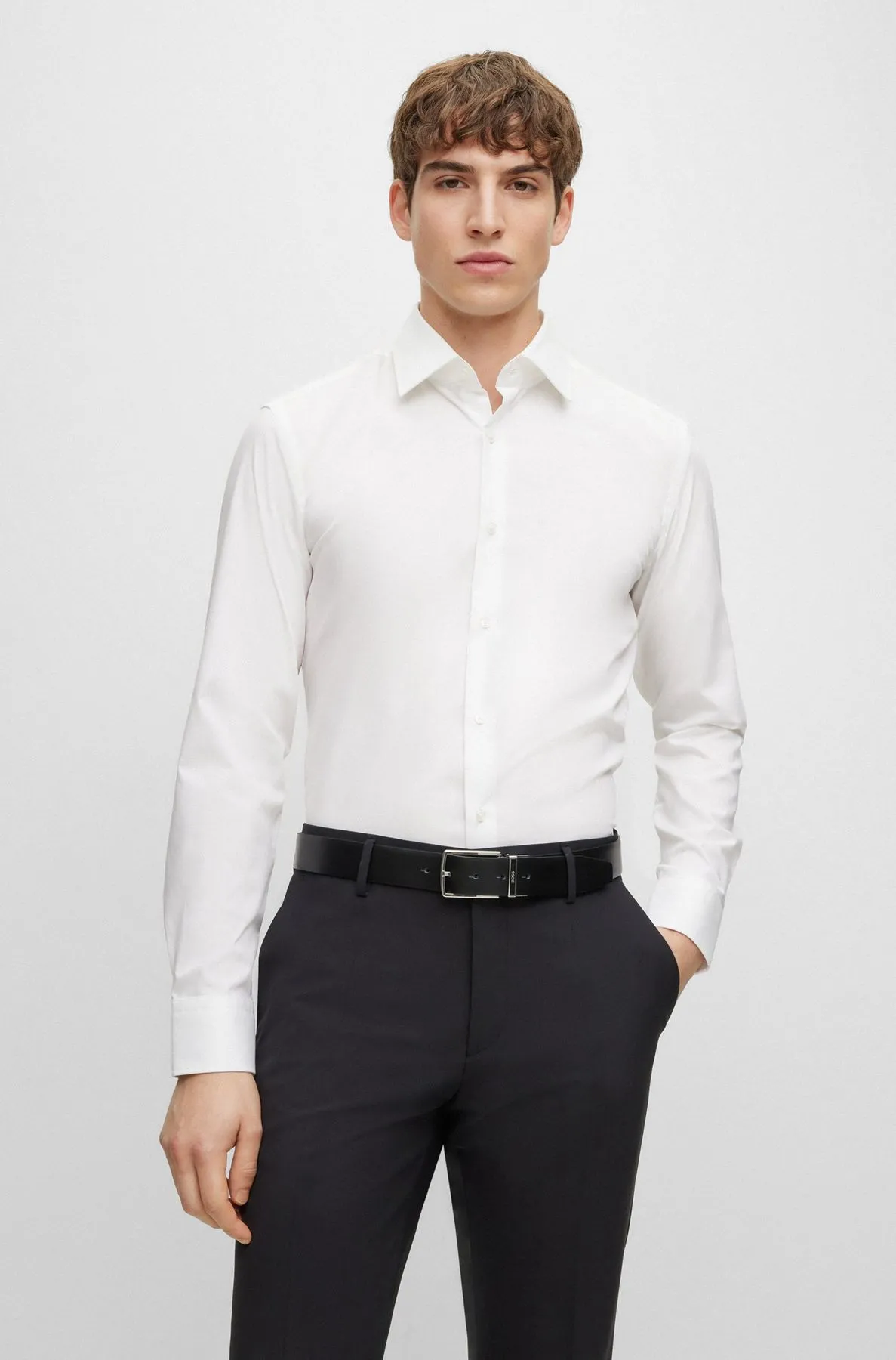 Hugo Boss  ---------    ------------BOSS Camicie H-hank-kent-c1-214 10219212 01 bianco WHITE 100