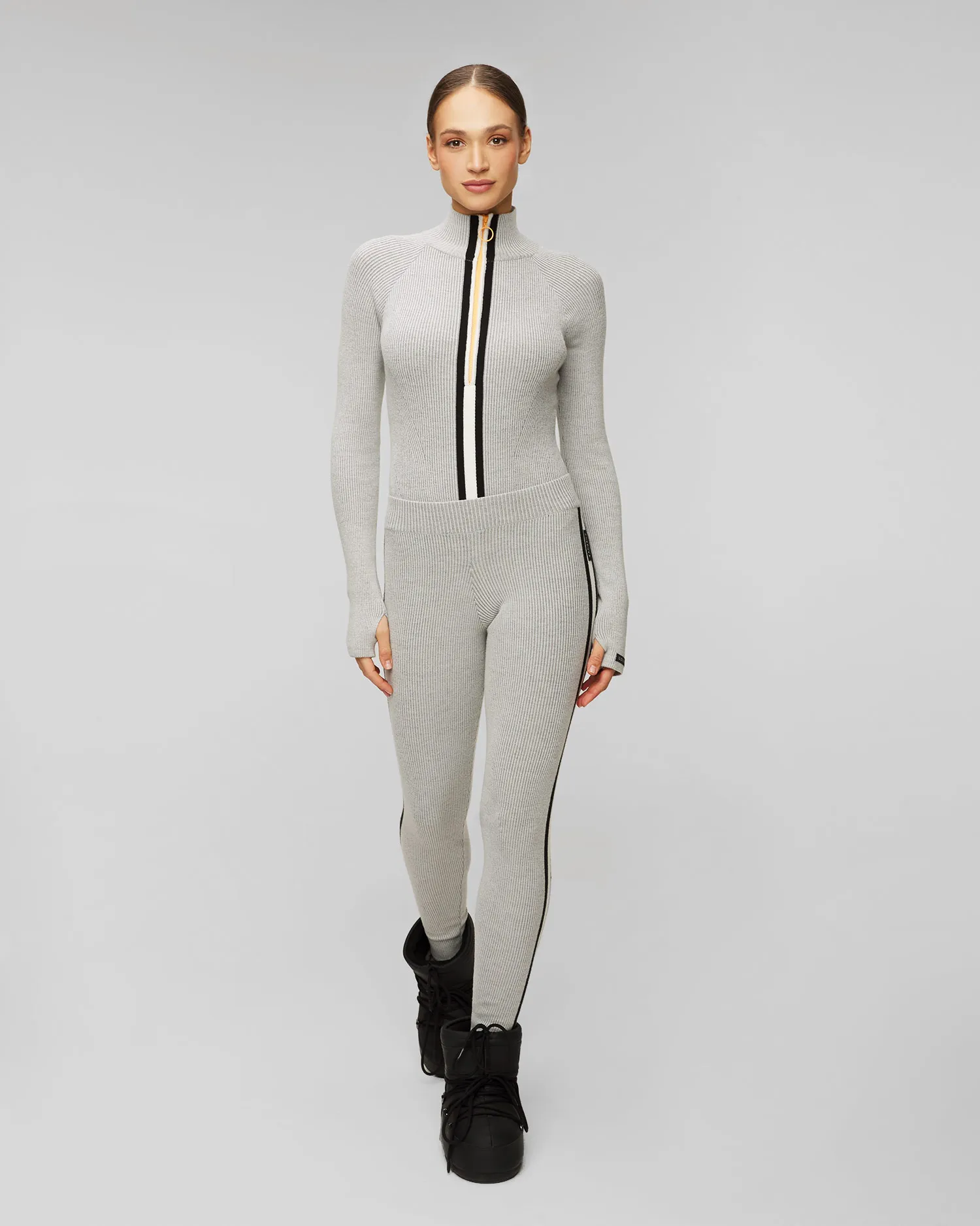 Leggings merino Cordova Soelden 23SLDNB08-grey-melange
