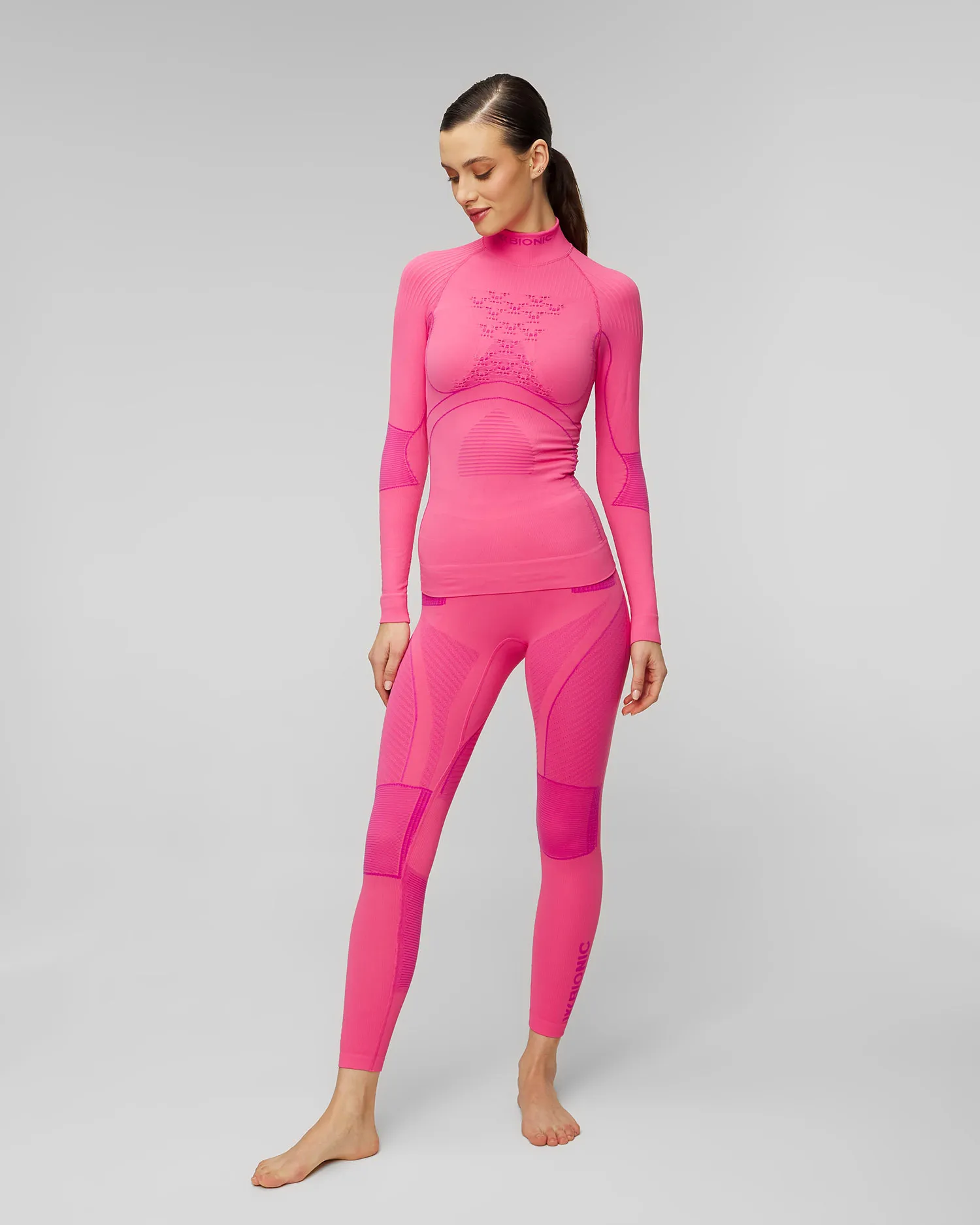 Leggings termoattivi rosa da donna X-Bionic Energy Accumulator 4.0 eawp05w19w-p130