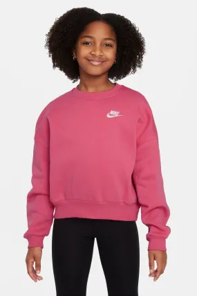 Nike Club Fleece Boxy Crewneck Sweatshirt    