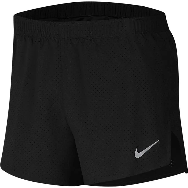 Nike Pantaloncino Running Fast 10cm Nero