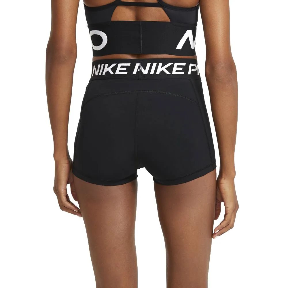 Nike Shorts Sportivi Pro Nero Bianco Donna
