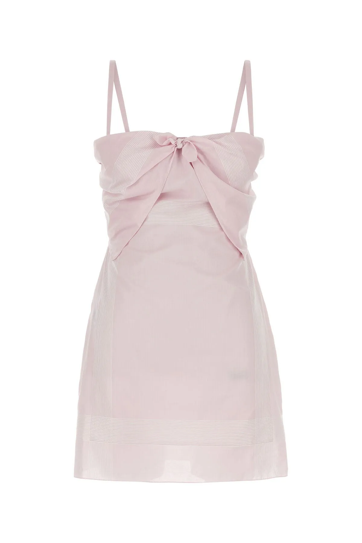 Pastel pink cotton mini dress    