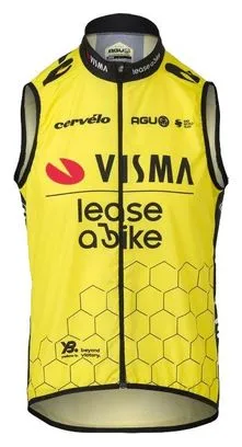 Replica Visma Lease Sleeveless Windbreaker Black / Yellow