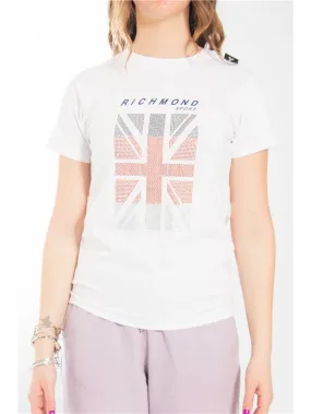 RICHMOND SPORT  T-SHIRT UWP22015TSR BIANCO