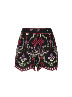 SHORTS KIRA IN MISTO COTONE E LINO