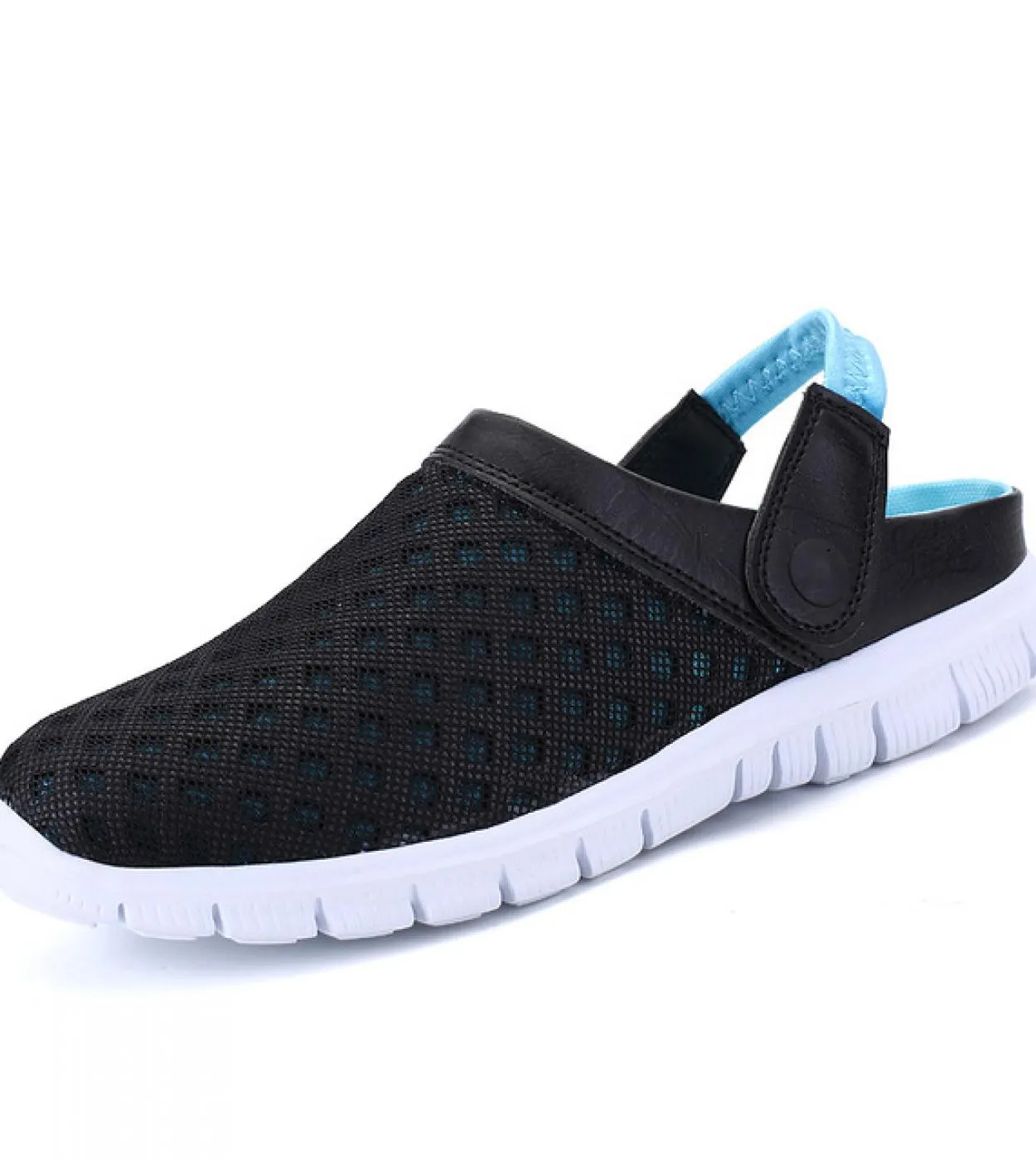 Summer Uni Sandali in mesh Sneakers leggere da uomo Mezze pantofole da esterno traspiranti Designer Slip On Mocassini da uomo Be