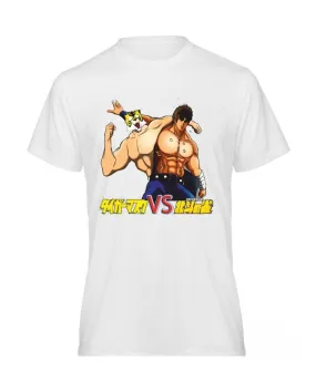 T-shirt - bianca - Stampa Tiger man - Mezze maniche