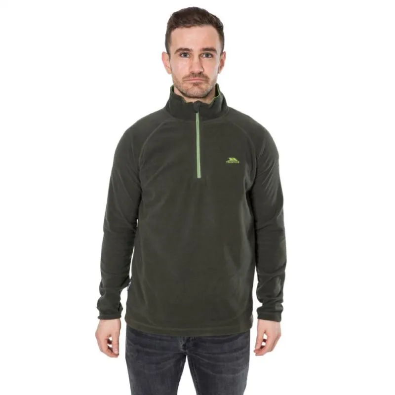 TRESPASS BLACKFORD MEN'S 1/2 ZIP MICROFLEECE PULLOVER