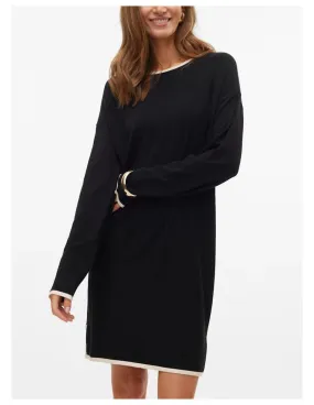VERO MODA DONNA BREEZE LS O-NECK SHORT DRESS GA BO