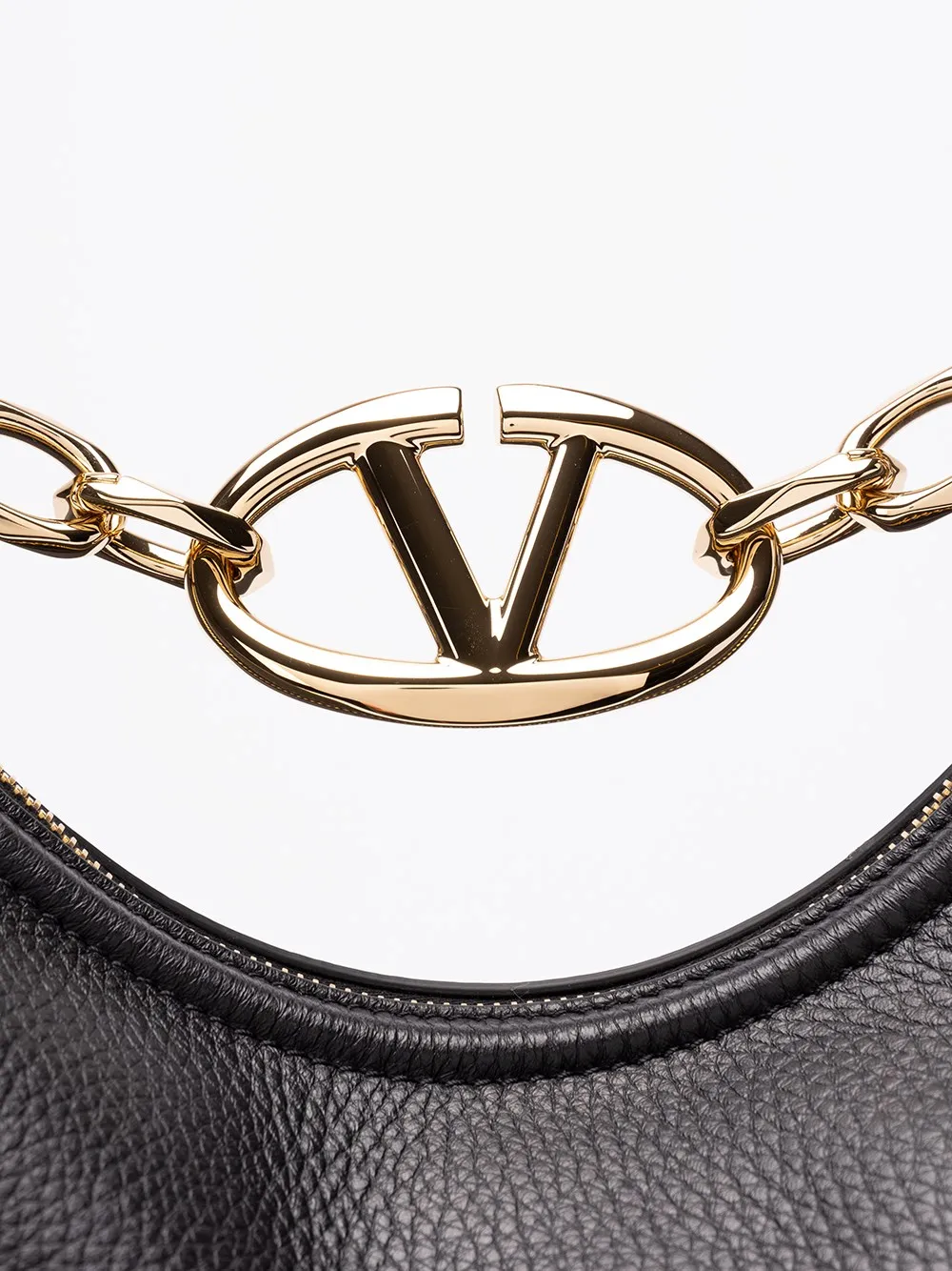 `VLogo Moon` Medium Hobo Bag