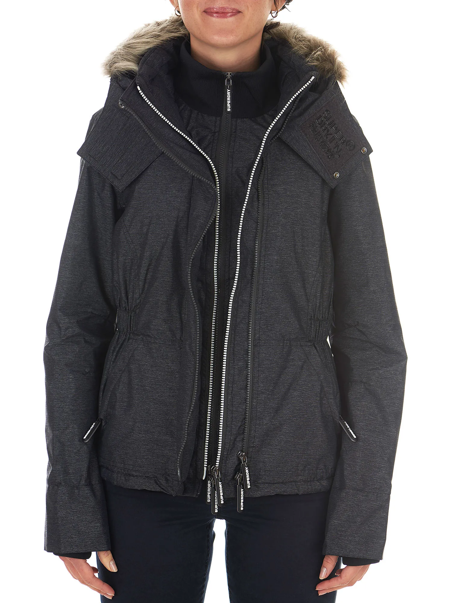 Windbreaker in 3-layer technical fabric with hood